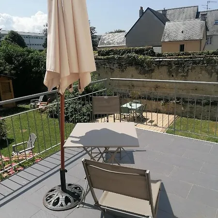 Anglais 1er Etage Centre Grande Terrasse Et Jardin Amenage Commun Proche Du Plages Du Debarquement- Parking Gratuit A Proximite 公寓